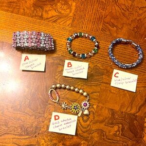 Combo bracelets:  4 total.